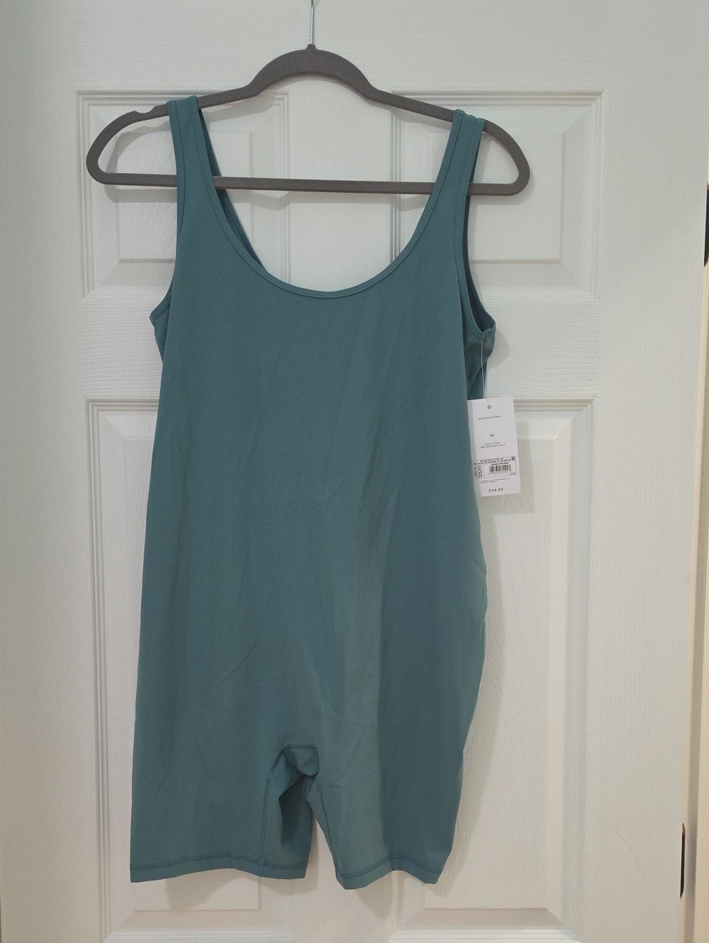 Isabel Maternity by Ingrid & Isabel Sleeveless Maternity Romper in Teal Green